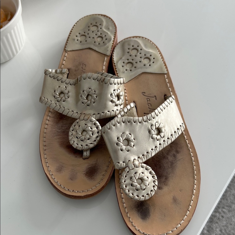 Jack Rogers Metallic Sandals